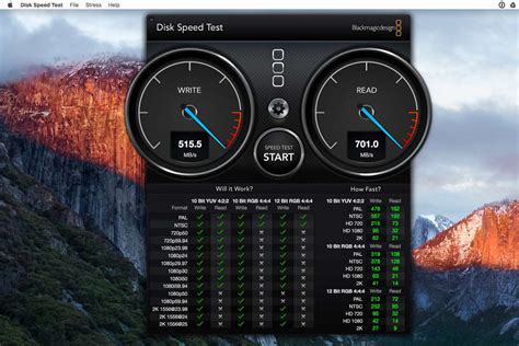 mac hard drive speed test